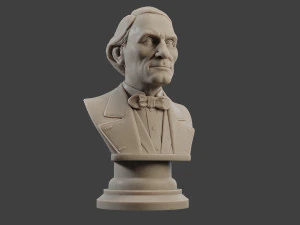 jean eugene robert houdin bust 3D Print Model