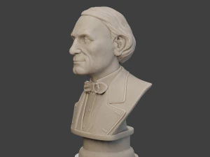 jean eugene robert houdin bust 3D Print Model