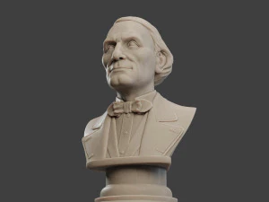jean eugene robert houdin bust 3D Print Model