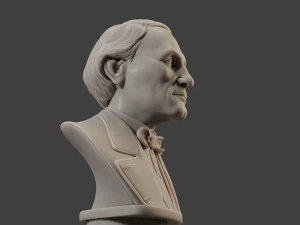 jean eugene robert houdin bust 3D Print Model