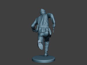 german tank crew unit ww2 run gtc1 Modello di stampa 3D