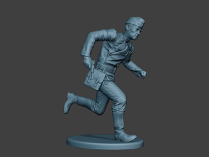 german tank crew unit ww2 run gtc1 Modello di stampa 3D