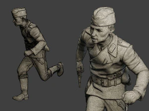 german tank crew unit ww2 run gtc1 3D Print Model