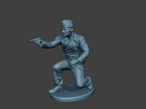 german tank crew unit ww2 shooting gtc1 3D-printmodel