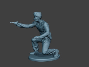 german tank crew unit ww2 shooting gtc1 3D-printmodel
