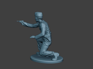 german tank crew unit ww2 shooting gtc1 3D-printmodel