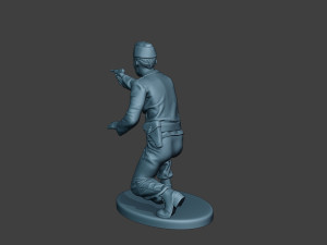 german tank crew unit ww2 shooting gtc1 3D-printmodel