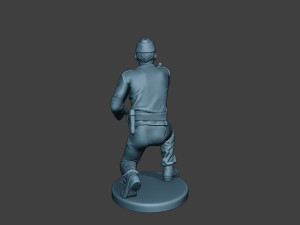german tank crew unit ww2 shooting gtc1 3D-printmodel