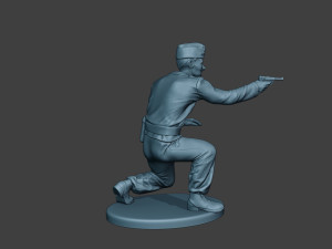 german tank crew unit ww2 shooting gtc1 3D-printmodel