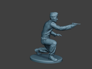german tank crew unit ww2 shooting gtc1 3D-printmodel