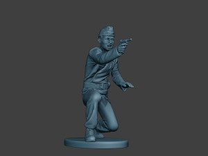 german tank crew unit ww2 shooting gtc1 3D-printmodel