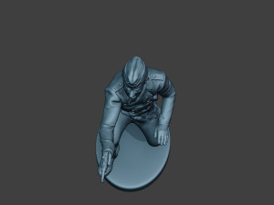 german tank crew unit ww2 shooting gtc1 3D-printmodel