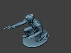 german tank crew unit ww2 shooting gtc1 3D-printmodel