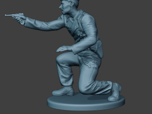 german tank crew unit ww2 shooting gtc1 3D-printmodel