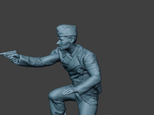 german tank crew unit ww2 shooting gtc1 3D-printmodel