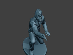 german tank crew unit ww2 shooting gtc1 3D-printmodel