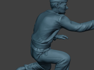 german tank crew unit ww2 shooting gtc1 3D-printmodel