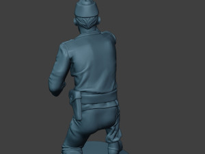 german tank crew unit ww2 shooting gtc1 3D-printmodel