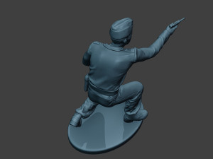german tank crew unit ww2 shooting gtc1 3D-printmodel