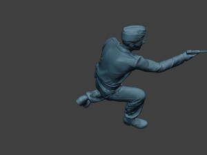 german tank crew unit ww2 shooting gtc1 3D-printmodel