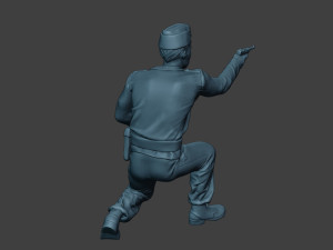 german tank crew unit ww2 shooting gtc1 3D-printmodel