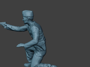 german tank crew unit ww2 shooting gtc1 3D-printmodel