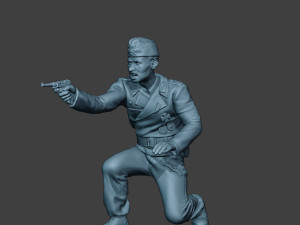 german tank crew unit ww2 shooting gtc1 3D-printmodel