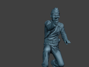 german tank crew unit ww2 shooting gtc1 3D-printmodel