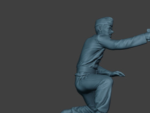 german tank crew unit ww2 shooting gtc1 3D-printmodel