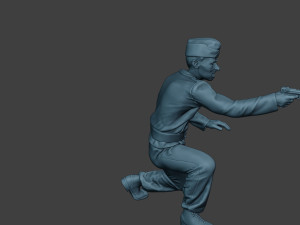 german tank crew unit ww2 shooting gtc1 3D-printmodel