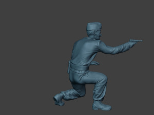 german tank crew unit ww2 shooting gtc1 3D-printmodel
