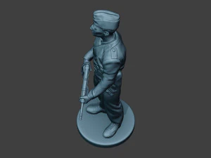german tank crew unit ww2 guard gtc1 3D Print Model