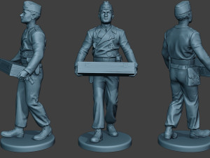 german tank crew unit ww2 carring gtc1 Modelo de impresión 3D
