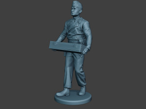 german tank crew unit ww2 carring gtc1 Modello di stampa 3D
