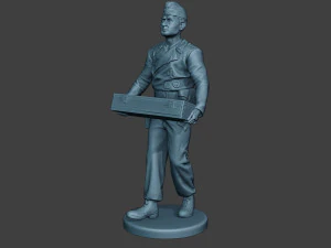 german tank crew unit ww2 carring gtc1 3D Print Model