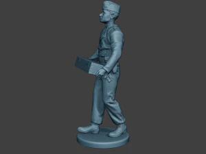 german tank crew unit ww2 carring gtc1 3D Print Model