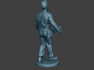 german tank crew unit ww2 carring gtc1 3D Print Model