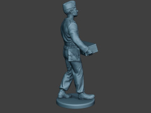 german tank crew unit ww2 carring gtc1 Modello di stampa 3D