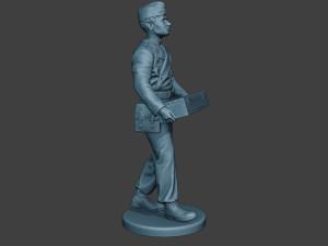 german tank crew unit ww2 carring gtc1 Modello di stampa 3D