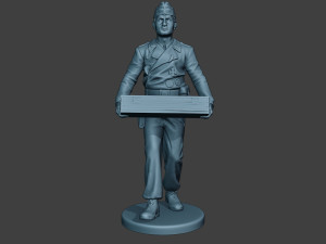 german tank crew unit ww2 carring gtc1 Modello di stampa 3D