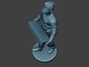 german tank crew unit ww2 carring gtc1 Modello di stampa 3D
