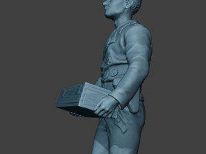 german tank crew unit ww2 carring gtc1 Modello di stampa 3D