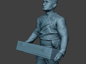 german tank crew unit ww2 carring gtc1 Modello di stampa 3D