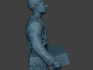 german tank crew unit ww2 carring gtc1 Modello di stampa 3D