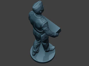 german tank crew unit ww2 carring gtc1 3D Print Model