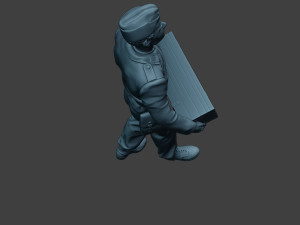 german tank crew unit ww2 carring gtc1 Modello di stampa 3D