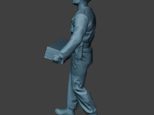 german tank crew unit ww2 carring gtc1 Modello di stampa 3D