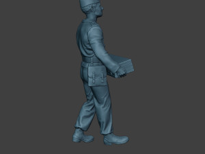 german tank crew unit ww2 carring gtc1 Modello di stampa 3D