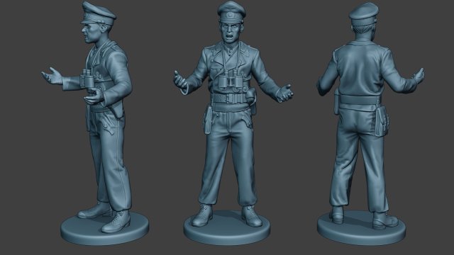 german tank crew unit ww2 action2 gtc1 3D 打印模型 .c4d .max .obj .3ds .fbx .stl .blend 