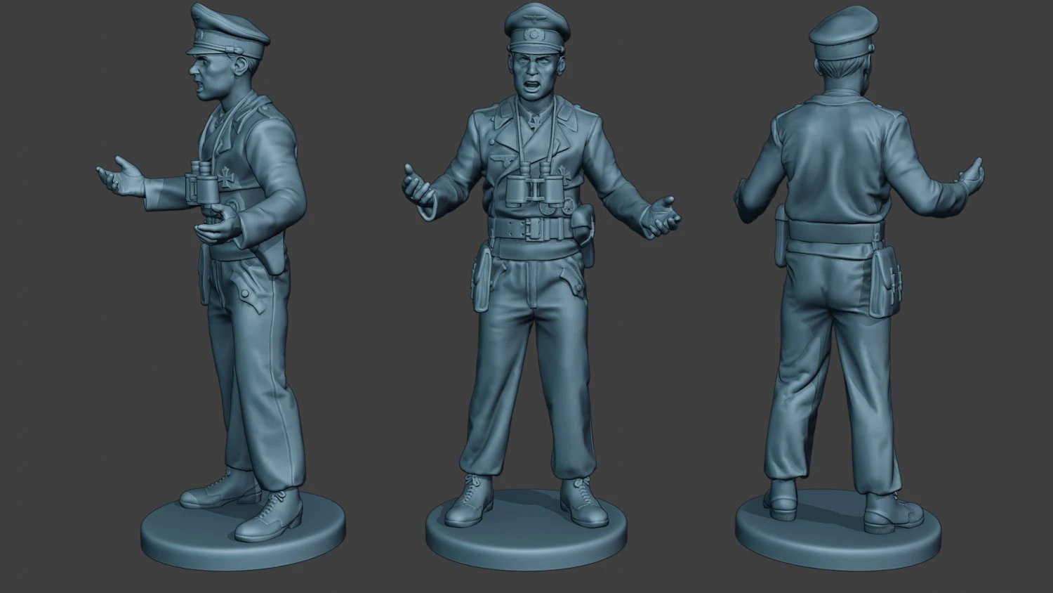 german tank crew unit ww2 action2 gtc1 3D Print Model .c4d .max .obj .3ds .fbx .stl .blend 
